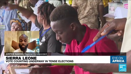 Sierra Leone president leads vote count disputed by opposition