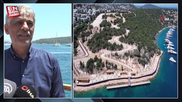 Bodrum’un Göltürkbükü sahiline Kültür ve Turizm Bakanlığı tarafından halk plajı yapıldı