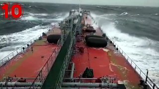 10 MONSTER WAVES VS SHIPS  Dangerous 