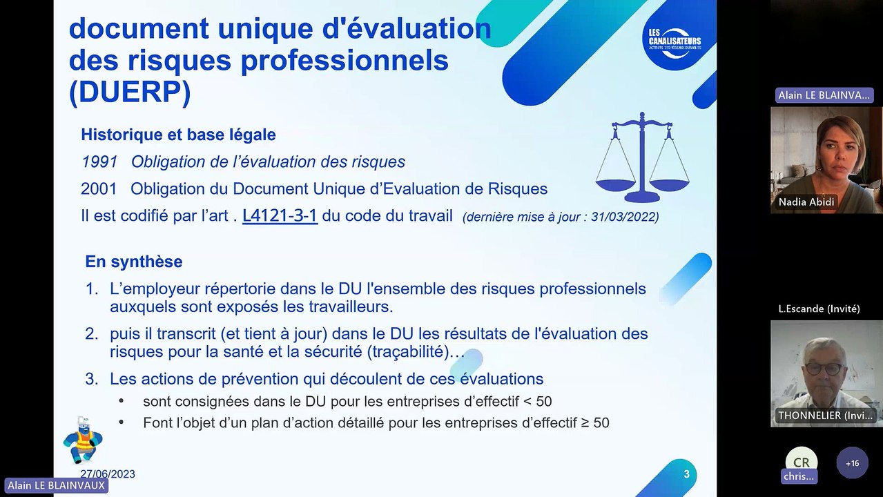 Webinaire "le document unique"