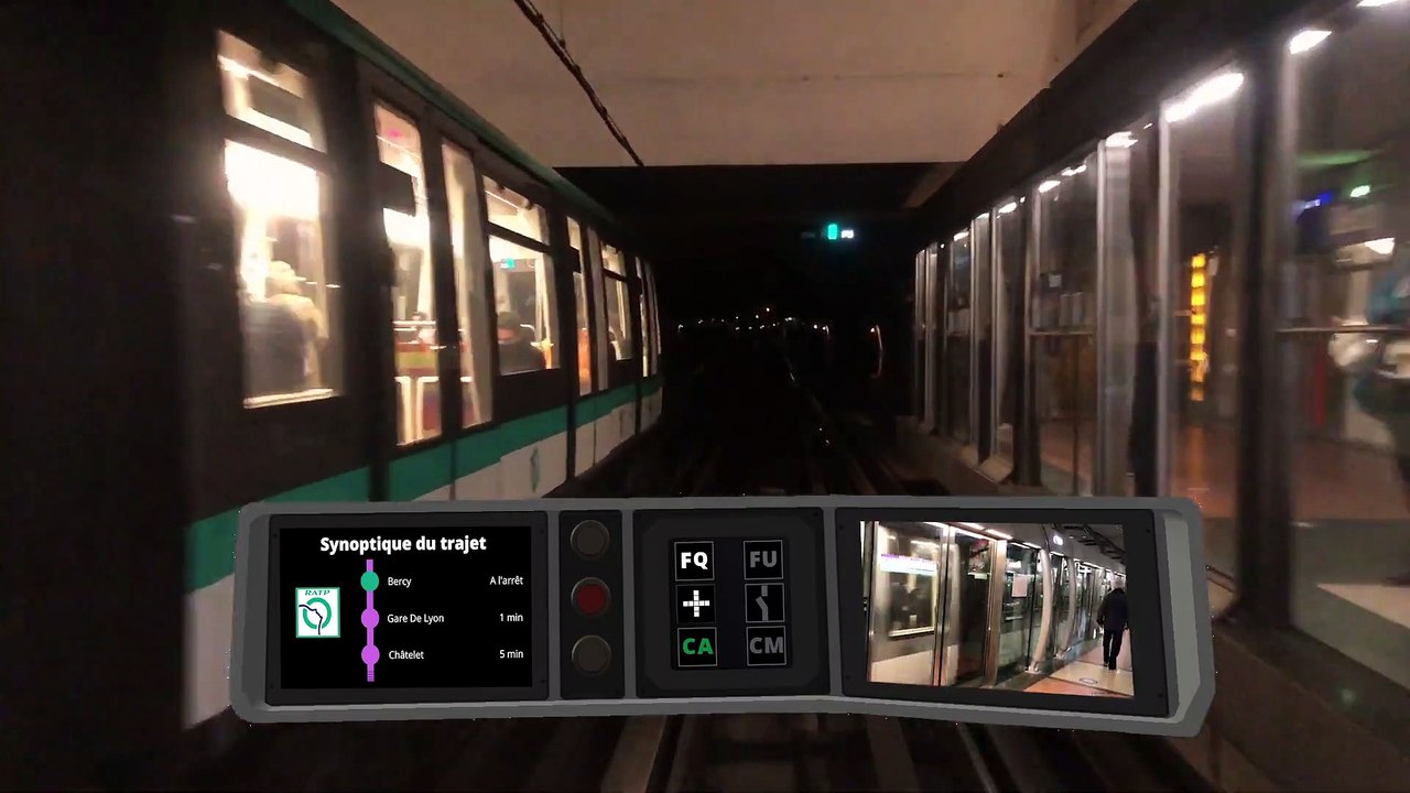 Metro RATP Ligne 14 - Front View, De Olympiades à Mairie de St Ouen en MP73