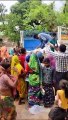 Food packets distributed to children and villagers