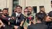 Merdan Yanardağ'ın tutuklanmasının ardından avukatı ve oğlu adliye önünde açıklama yaptı