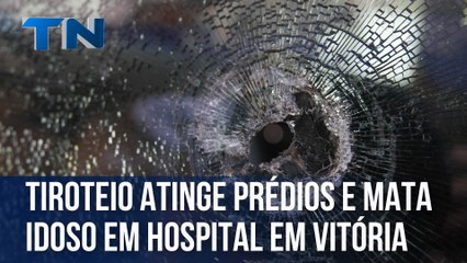 Tiroteio atinge prédios e mata idoso em hospital em Vitória