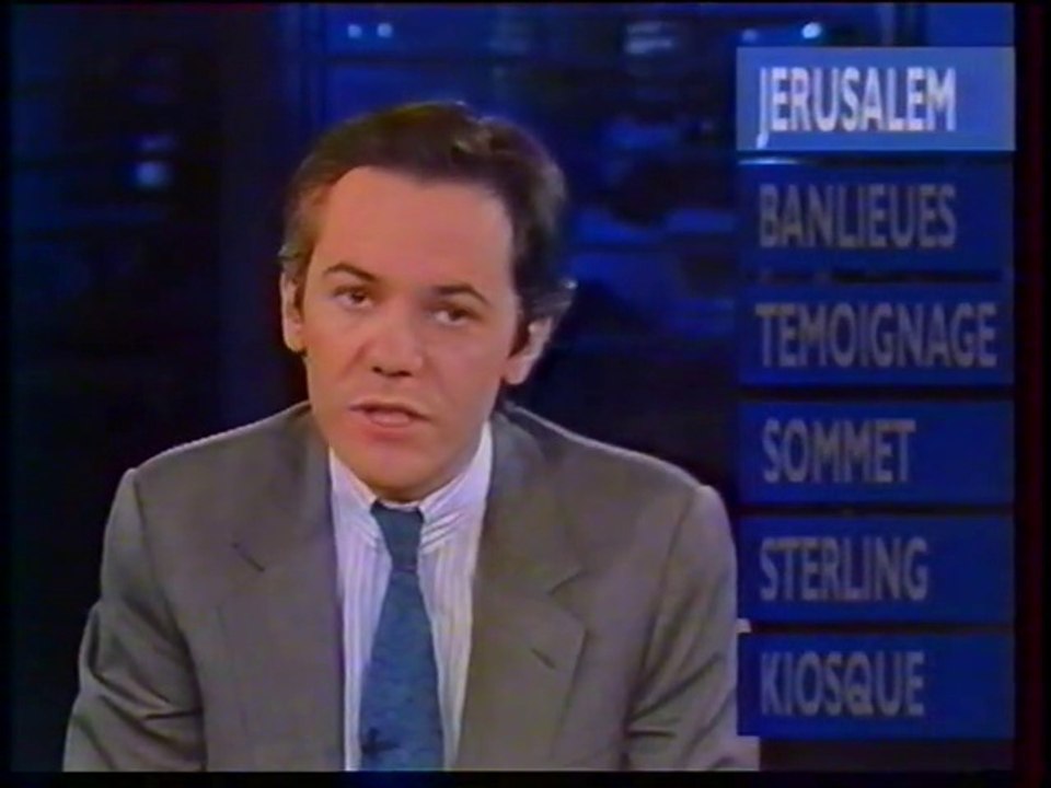 FR3 - 8 Octobre 1990 - Pubs, bande annonce, JT "Soir 3" (Marc Autheman), météo (Michel Touret)