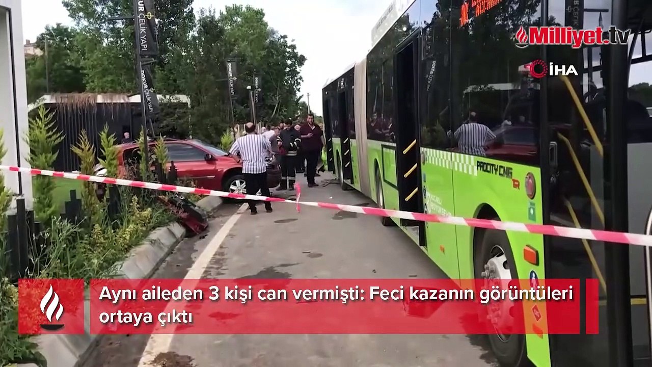 Aynı aileden 3 kişi can vermişti: Feci kazanın görüntüleri ortaya çıktı