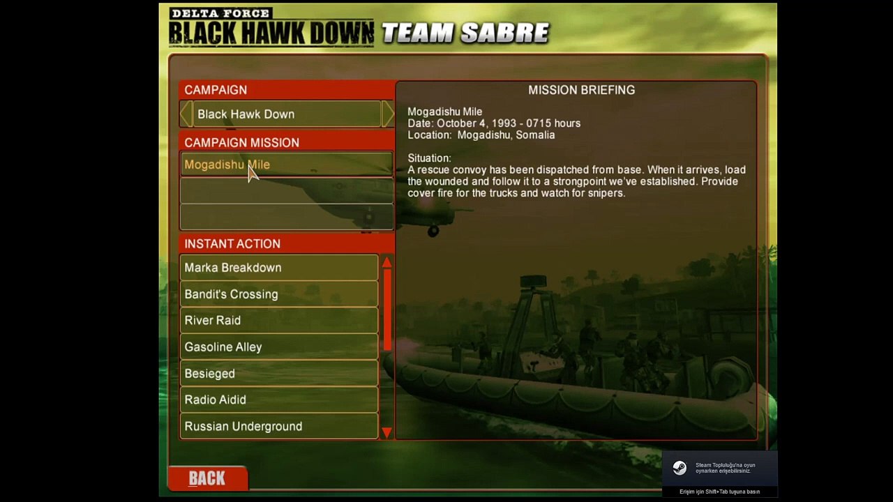 Delta Force Blackhawk down - Mogadishu Mile
