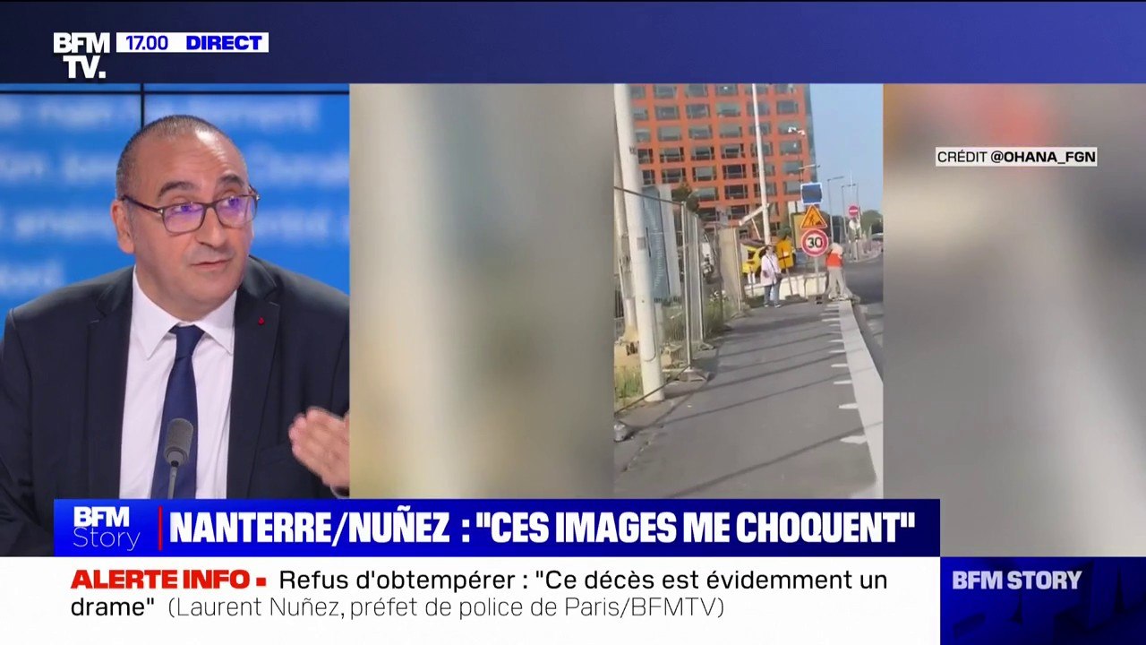 Refus d’obtempérer à Nanterre: "Le fonctionnaire a pu se sentir menacé", pour le préfet de police de Paris, Laurent Nuñez