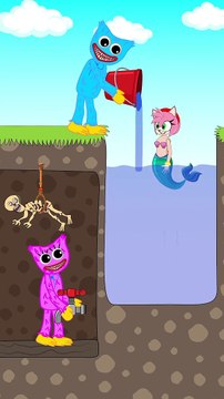 (2) Top 2 New Huggy Wuggy and Kissy Missy Funny Animations #shorts #animation #story