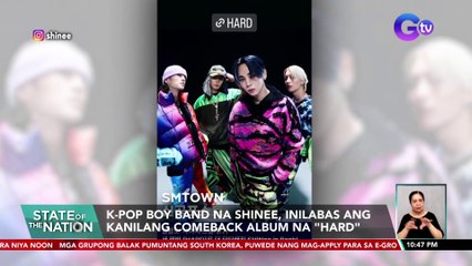 K-pop boy band na SHINee, inilabas ang kanilang comeback album na "Hard" | SONA