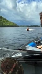 Une cascade imprévue en jetski