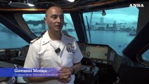 La nave Morosini della Marina italiana per la prima volta in Giappone