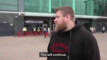 Manchester United fans protest against the Glazers