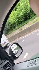 Explosion From M25 Lorry Fire