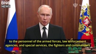 Putin addresses the nation on Wagner rebellion (English subtitles)