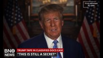 Trump caught on tape discussing classified documents