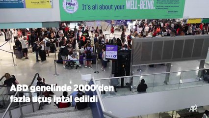 ABD'de 2 binden fazla uçuş iptal edildi