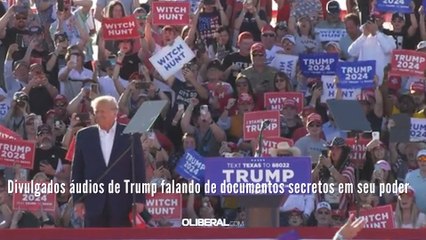 Divulgados áudios de Trump falando de documentos secretos em seu poder
