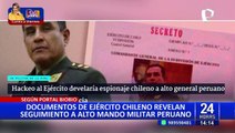 Filtran documentos del Ejército Chileno que revelan seguimiento a alto mando militar peruano