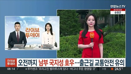 [날씨] 오전까지 남부 국지성 호우…출근길 교통안전 유의
