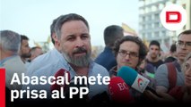 Abascal mete prisa al PP: «Llevamos un mes perdido entre dudas. Seguiremos con la mano tendida»