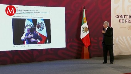 "¿Hay cariño o no hay cariño?": AMLO exhibe foto de Claudio X. González e Ildefonso Guajardo