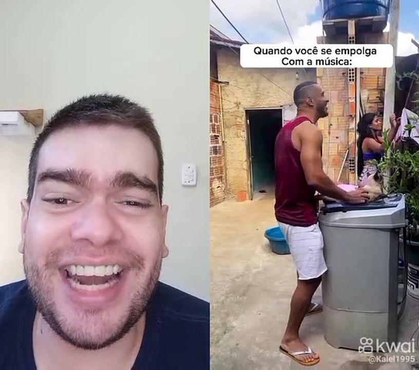 Quando se empolga com a música