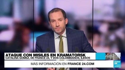 Ucrania: misil impacta restaurante en Kramatorsk, enviada especial de France 24 entre los heridos