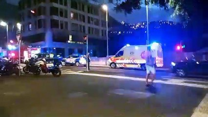 Incendio edificio la Rambla