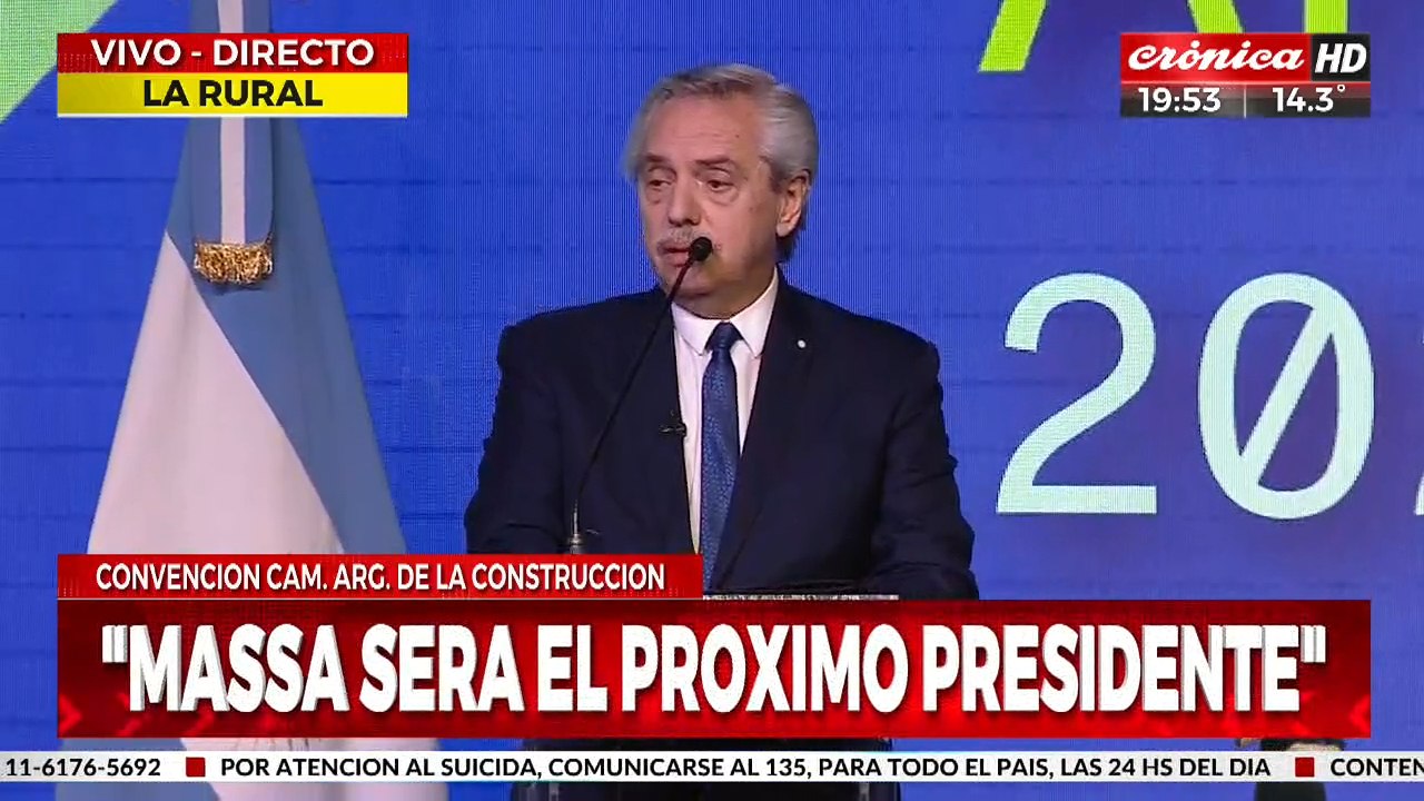 Alberto Fernández: "La obra pública es lo que más motoriza la economía de un país"