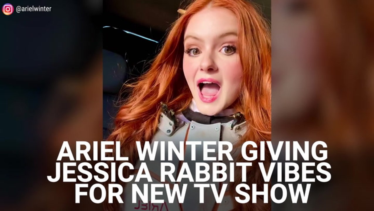 Ariel Winter Is Basically Jessica Rabbit In Space Rocking Bright Red ...