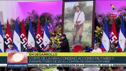 El pdte. Daniel Ortega denuncia incumplimiento del fallo de la Corte Internacional de Justicia