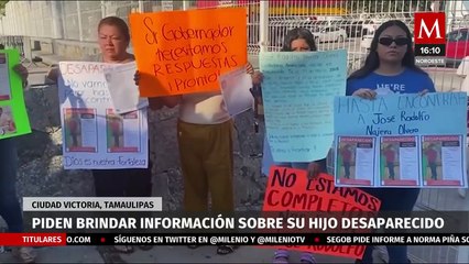 Padre pide que compartan información sobre su hijo desaparecido en Tamaulipas