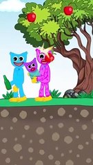 Huggy Wuggy did a stupid thing at Kissy Missy's grave _ Sad Animation  #shorts