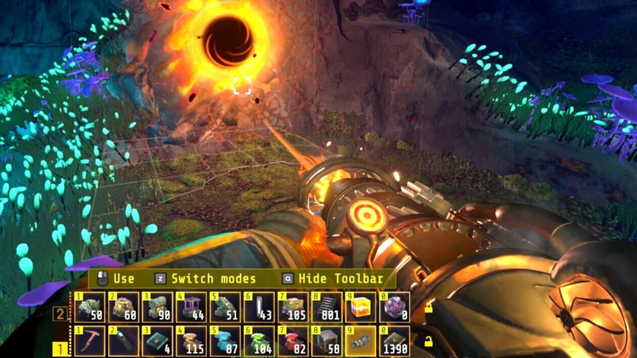 In Techtonica baut ihr ausgeklügelte Fabriken aus der First-Person-Perspektive