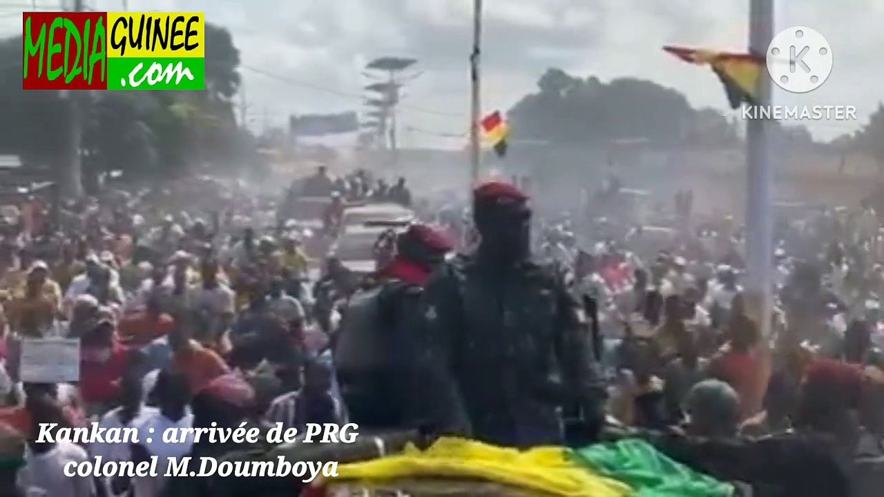Kankan : l'arrivée de PRG colonel M. DOUMBOUYA