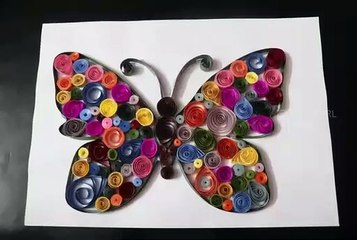 Download Video: Butterfly Quilling Art   Paper Quilling Art   DIY   Art and Crafts #1