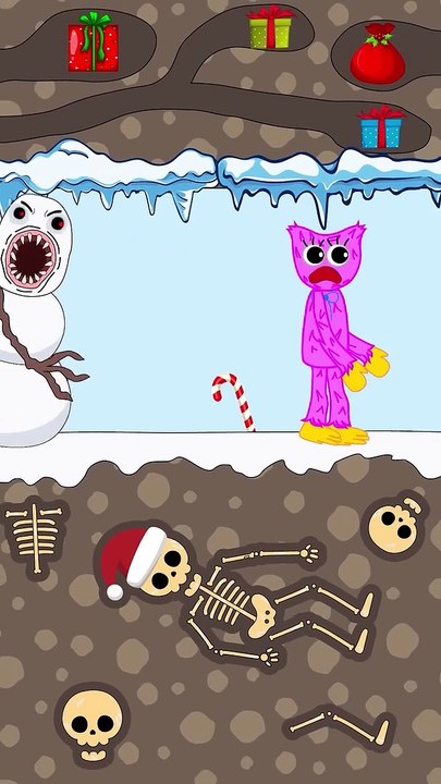 TOP 3 Christmas Animation about Huggy Wuggy and Kissy Missy  _ #shorts #animation #story