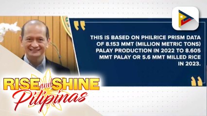 Sapat na supply ng bigas sa Pilipinas hanggang 3rd quarter ng 2023, tiniyak ng DA