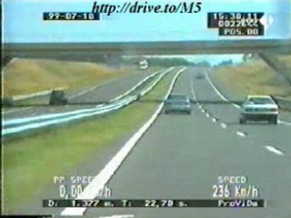 Getaway BMW M5 VS Police Volvo 850 T5