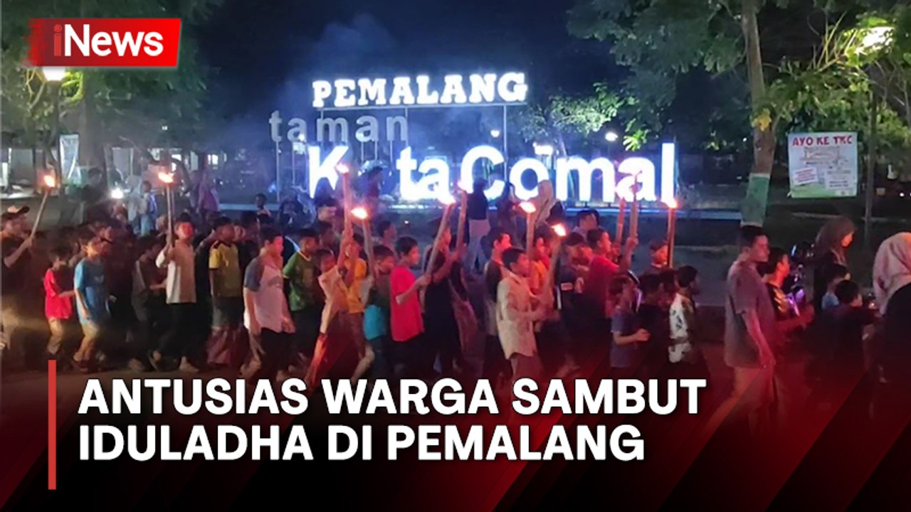 Pawai Obor dan Takbir Keliling Digelar Warga Pemalang Sambut Iduladha