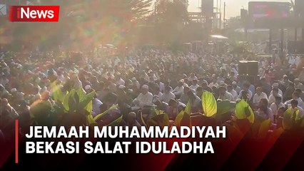 Ratusan Jemaah Muhammadiyah Bekasi Gelar Salat Id di Halaman Cyber Park