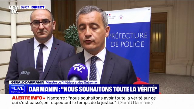 Tensions après la mort de Naël: Il y a eu 31 interpellations, 24 policiers blessés et une quarantaine de voitures brûlées annonce Gérald Darmanin