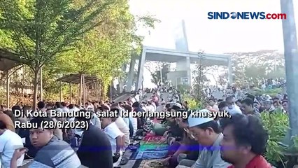 Ribuan Warga Muhammadiyah Khusuk Laksanakan Salat Iduladha di Bandung