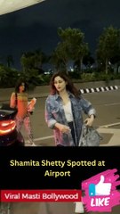 Shamita Shetty Spotted at Airport