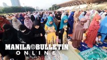 Muslims gather in Quirino Grandstand to celebrate Eid al-Adha, or the Feast of Sacrifice