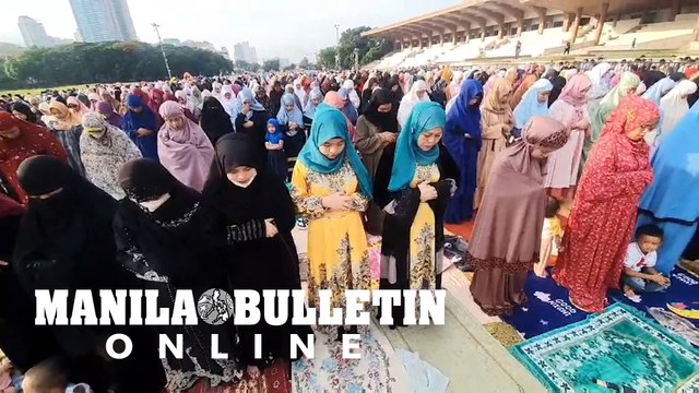 Muslims gather in Quirino Grandstand to celebrate Eid al-Adha, or the Feast of Sacrifice