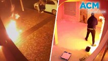 Two brazen arson attacks caught on camera