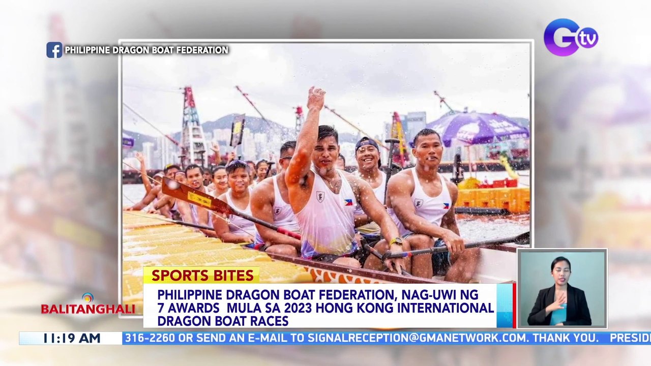Philippine Dragon Boat Federation, nag-uwi ng 7 awards mula sa 2023 Hong Kong International Dragon Boat Races | BT