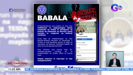 TESDA: Not for sale ang TESDA certificates at peke ang mga ibinebentang certificate online | BT